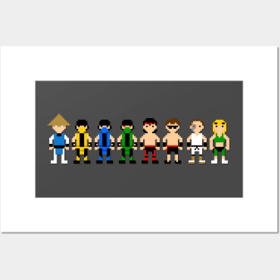 Kombat 1 Pixel art Posters and Art